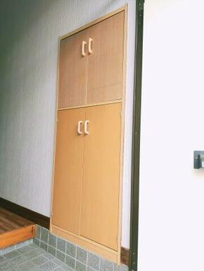 シューズボックス付きなので玄関もすっきり