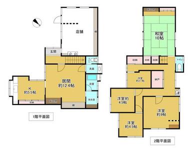 三ヶ森駅から徒歩１０分！敷地面積５４坪超え、建物面積４９坪の広々店舗付き住宅です！