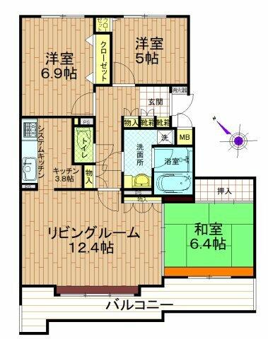 リバーサイド元町館 ３０８ 3LDKの写真