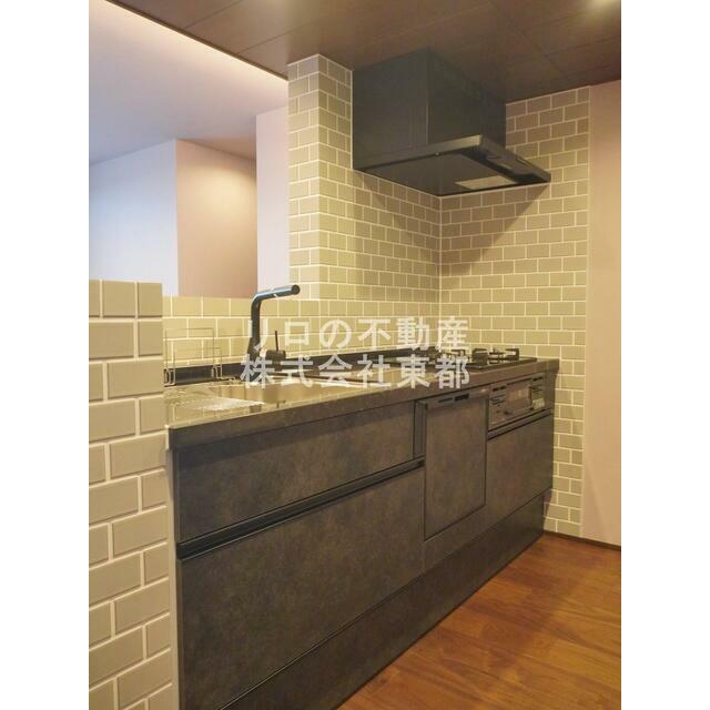 作業スペース広々♪システムキッチン♪