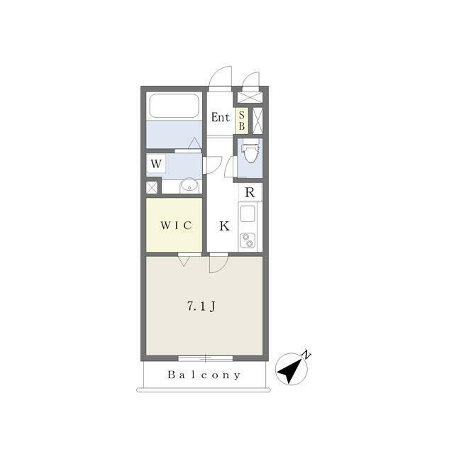 30.03平米　収納力あるＷＩＣ完備の１Ｋ！
