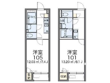 代表的な間取のため実際の間取とは異なる場合があります