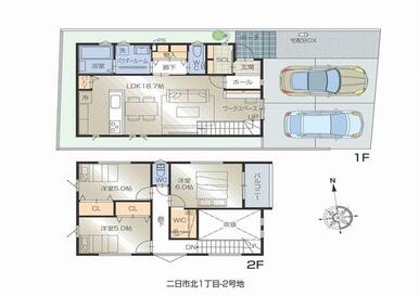 ２号地　間取り図