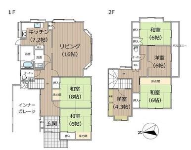 一階、二階平面図