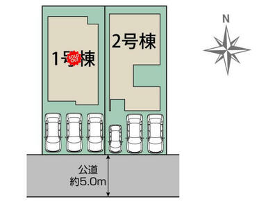 愛知郡東郷町和合ケ丘3丁目2棟 区画図