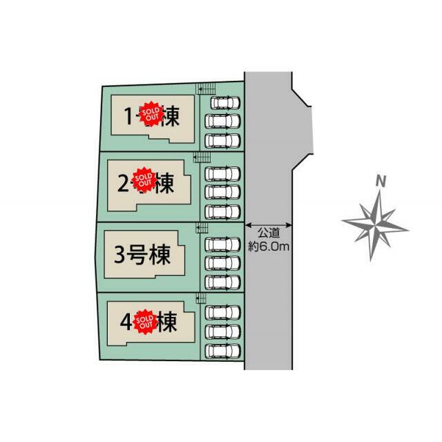 名古屋市名東区梅森坂3丁目4棟 区画図