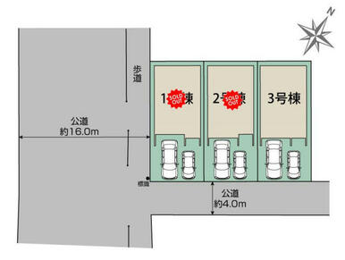 さいたま市見沼区春岡2丁目3棟 区画図