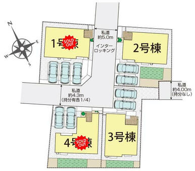 さいたま市見沼区大谷4棟 区画図