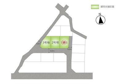 ３号地（棟）は角地にあります。敷地形状を活かした建物プランで完成しました！