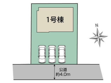 福島市笹谷三本松1棟 区画図