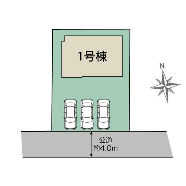 福島市笹谷三本松1棟 区画図