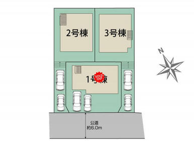町田市鶴川3丁目3棟　区画図