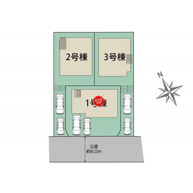 町田市鶴川3丁目3棟　区画図
