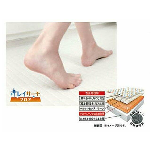 滑りにくく、汚れにくさと冷たさを同時に解消したフロア素材。