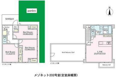 外断熱、樹脂サッシアルゴンガス入りＲＯＥ複層硝子、各室床暖房、天井高２．６ｍ、各駐車場に専用ＥＶ設備