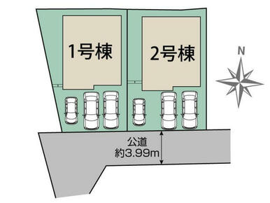 茅ヶ崎市南湖4丁目2棟 区画図