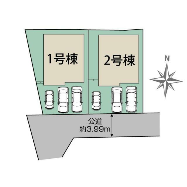 茅ヶ崎市南湖4丁目2棟 区画図