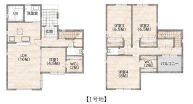 １号地　平面図