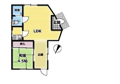 間取図です♪　1LDK♪