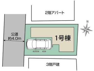 新座市栗原3丁目1棟 区画図