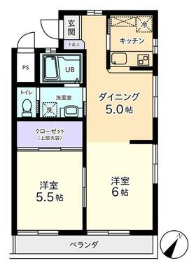 １階角部屋です