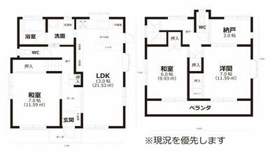 ３ＬＤＫ＋Ｓのちょうどいい間取りです！