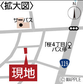 現地案内図・拡大