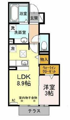 間取りは反転している可能性がございます。