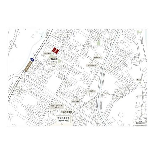現地周辺案内図