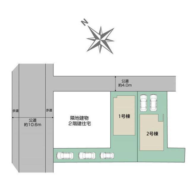 福岡市東区西戸崎4丁目2棟 区画図