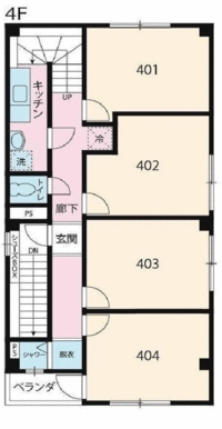 ４階全体間取り