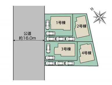 町田市木曽西3丁目3期4棟 区画図