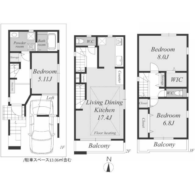 武蔵小杉駅 11分 3ldk 川崎市中原区の新築売戸建住宅の物件情報 一戸建て 新築 中古 越谷市の不動産は東方エステート 株 ａｊｃ 5fa567d1990ecced137