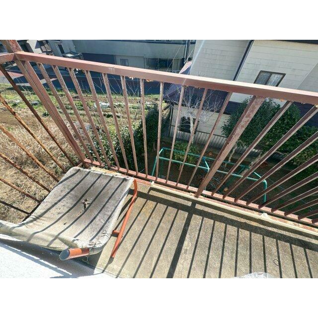 2階からの眺め。心地よい風が吹き抜ける、開放的な場所です。