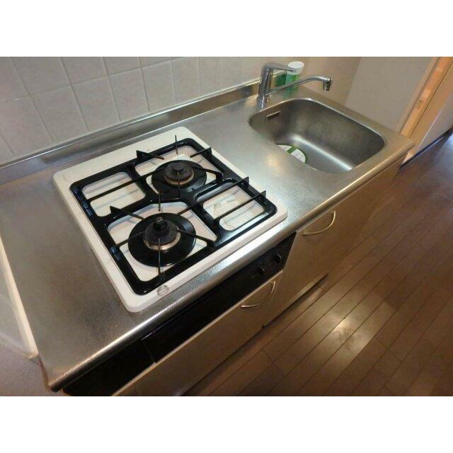 システムキッチン（2口ガスコンロ）