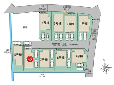 相模原市南区新戸9区画 区画図