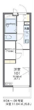代表的な間取のため実際の間取とは異なる場合があります