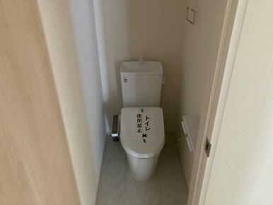 ここが毎日の健康チェックスペースになります（トイレ）（1号棟）