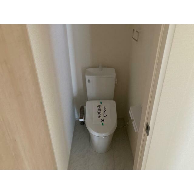 ここが毎日の健康チェックスペースになります（トイレ）（1号棟）