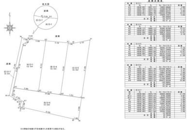 分筆図面となります。ハウスメーカーとの間取り打ち合わせにご活用ください。