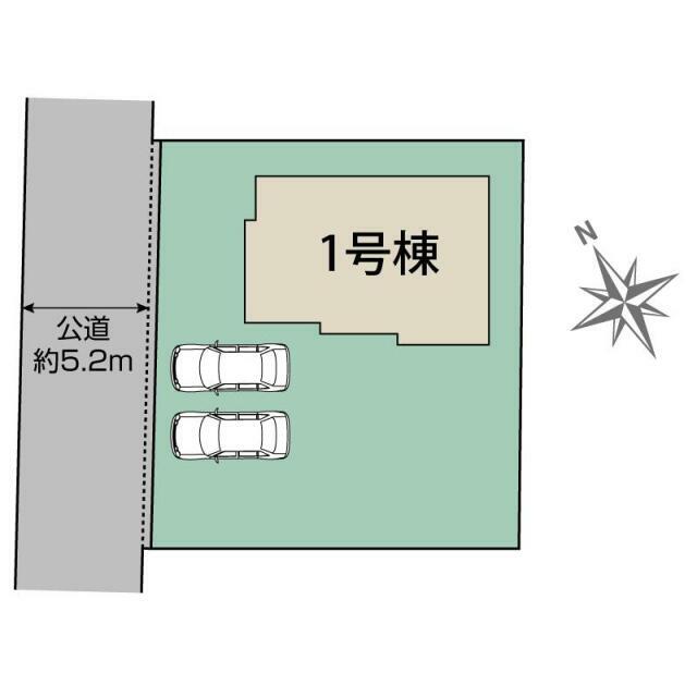 土浦市天川1丁目2期1棟 区画図