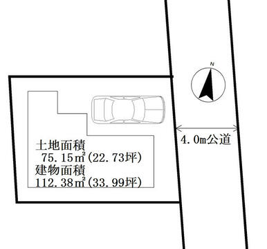 １階シャッター完備　２階ＬＤＫ１８．３帖隣接４．５帖　全居室収納・全室２面採光　２．３階バルコニー