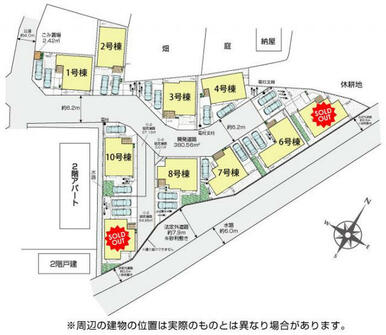 ブルーミングガーデン 川越市今成3丁目10区画 区画図