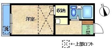 ２０２号室は反転タイプです。