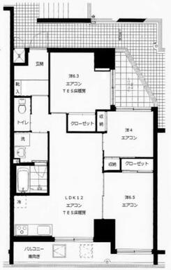 現況優先　バルコニー南向きと東向き