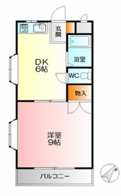 実際の間取りは反転です