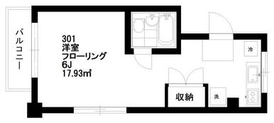 ３面採光で明るい室内です