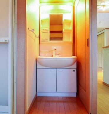 シャワー付き独立洗面台