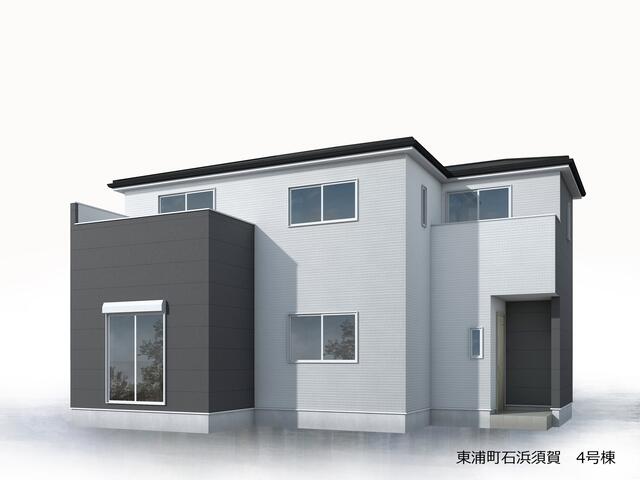 裏から見た現代住宅 URS-A 浦安の集合住宅-1｜建築デザイン（住宅系）｜株式会社