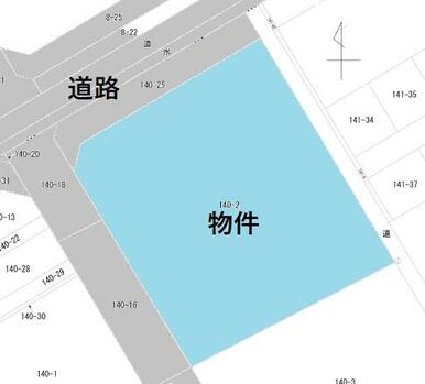 区画図です。整形地です。